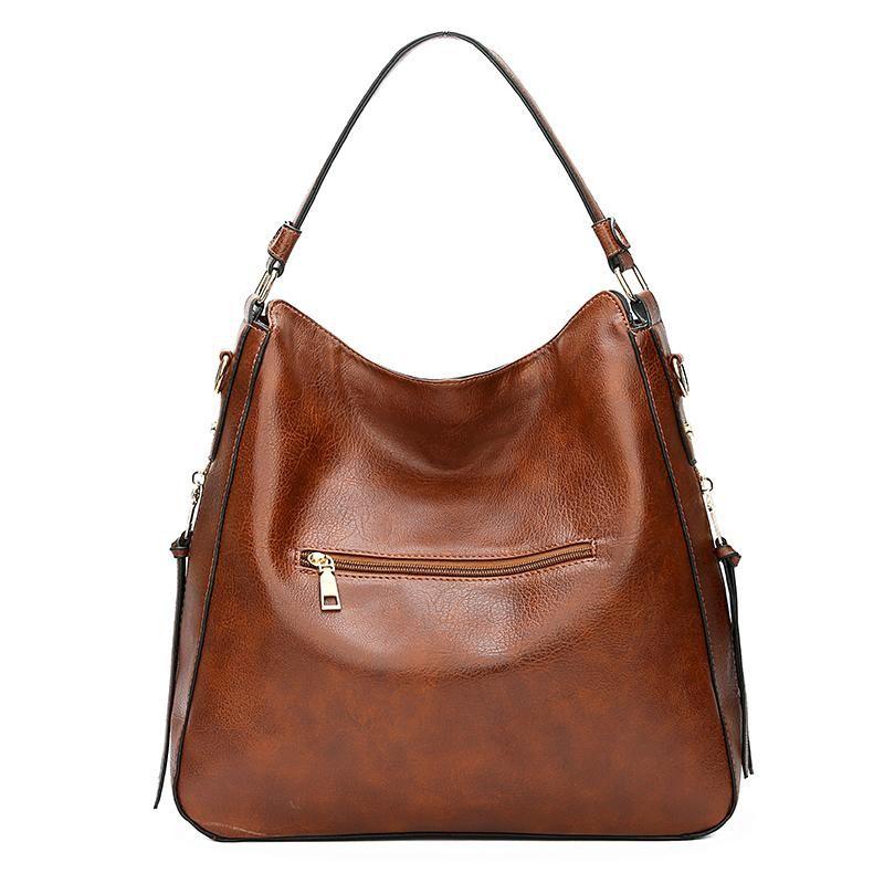 Luxury Leather Hobo Anti-Theft Handbag + FREE Pouch Wallet Hypersku