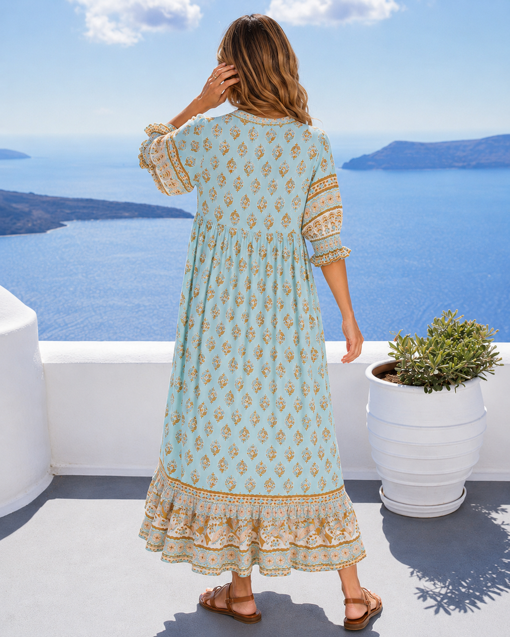 Robe Bohème Santorini — Légèreté & élégance pour les beaux jours