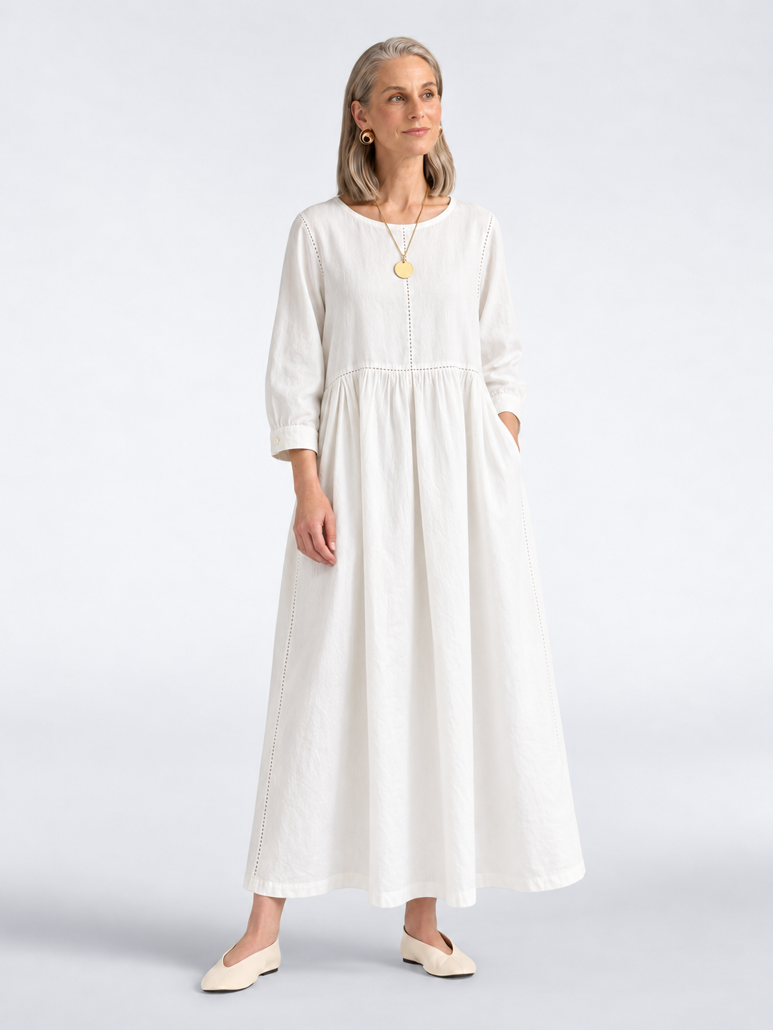 Marlène | Robe Longue en Denim Vintage Denim 8-9