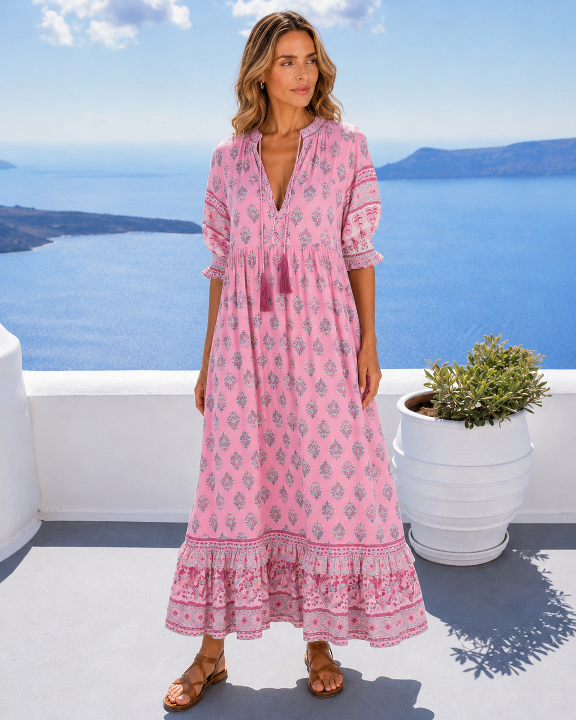Robe Bohème Santorini — Légèreté & élégance pour les beaux jours