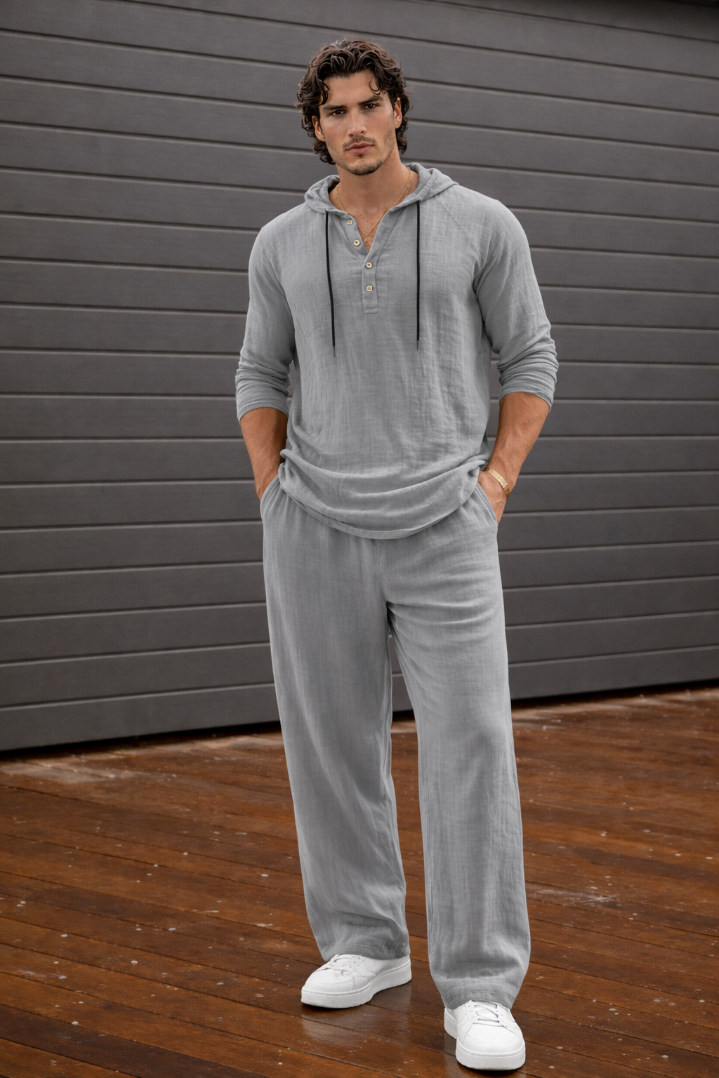 Malta · Conjunto Masculino de Lino