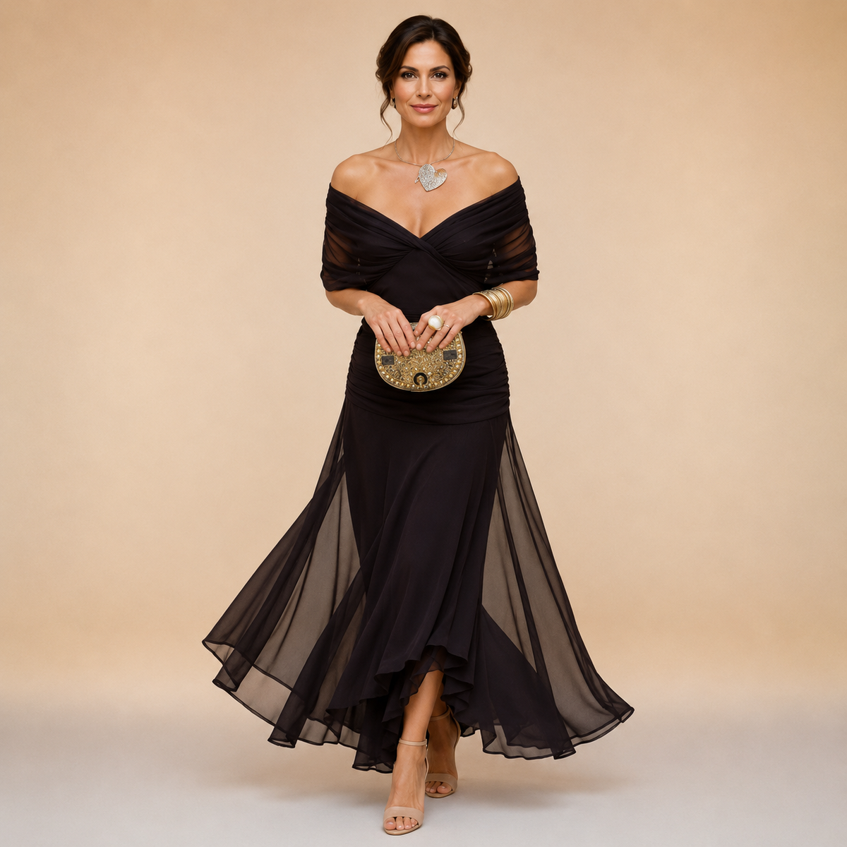 Mikaela | V-Neck Wrap Maxi Dress Maggie & Claire Melbourne