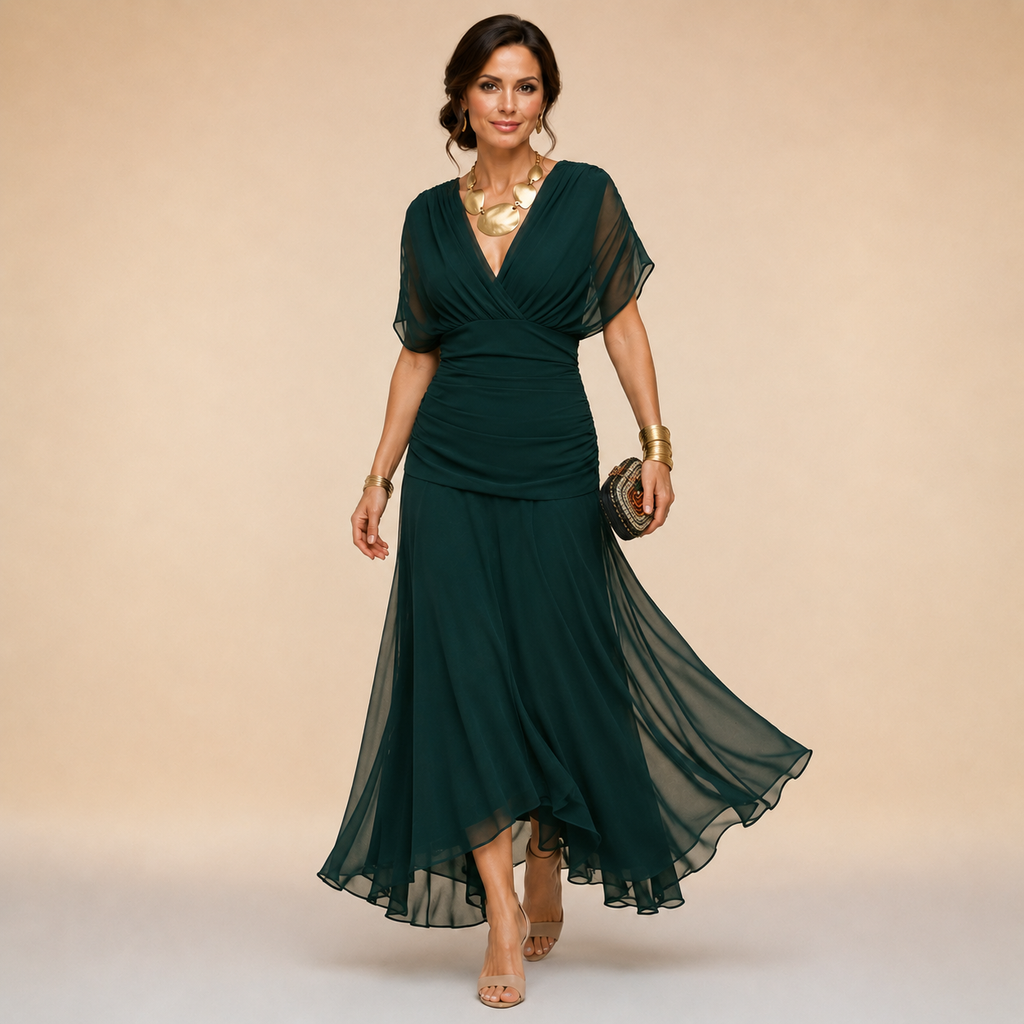Mikaela | V-Neck Wrap Maxi Dress Maggie & Claire Melbourne