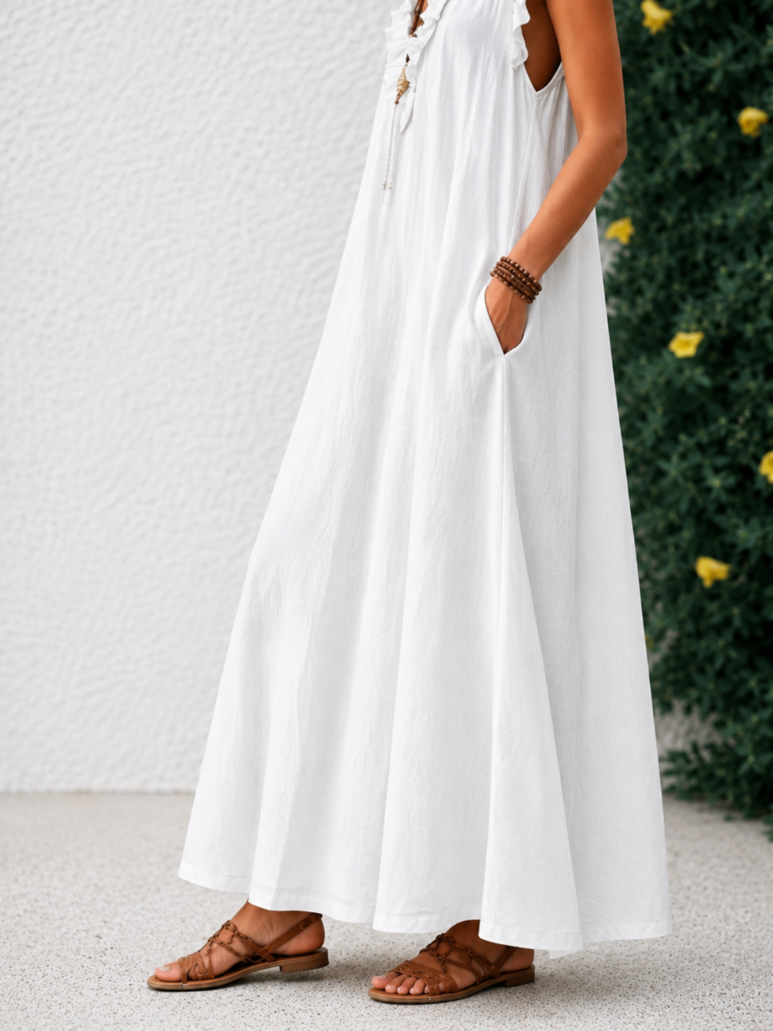 Robe Élodie en lin et coton