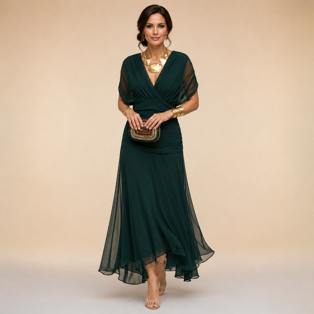 Mikaela | V-Neck Wrap Maxi Dress Maggie & Claire Melbourne