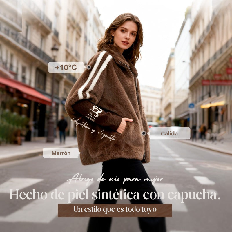 MEGAOFERTA | ABRIGO DE FELPA CON CAPUCHA ULTRASUAVE VELLOR