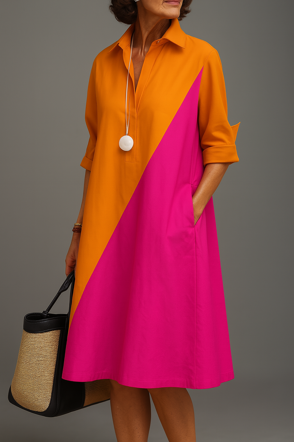 Kayla | Robe midi soignée et élégante