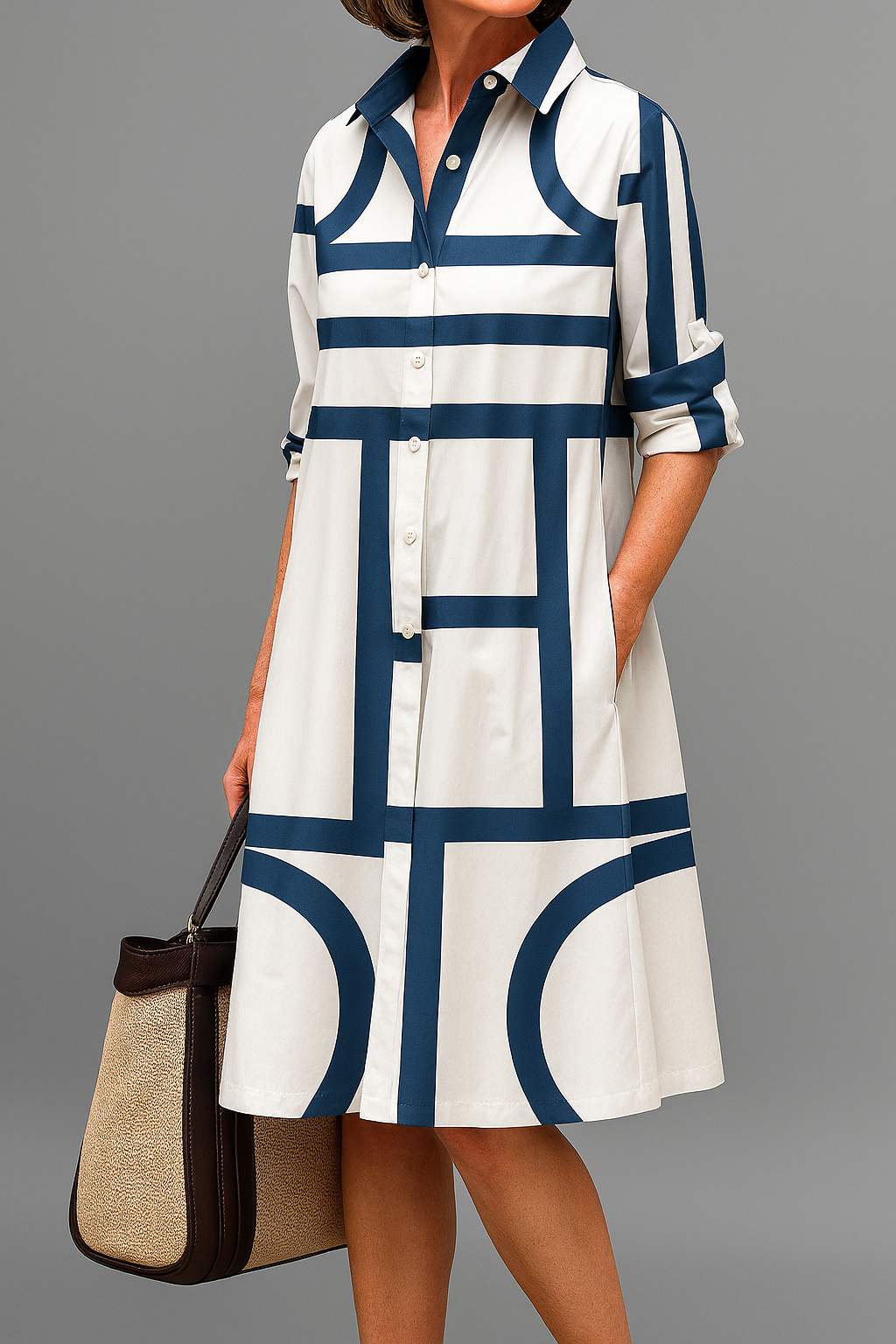 Siena | Robe midi soignée et élégante