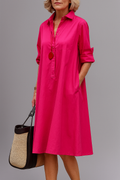 Chloé | Robe midi soignée et élégante