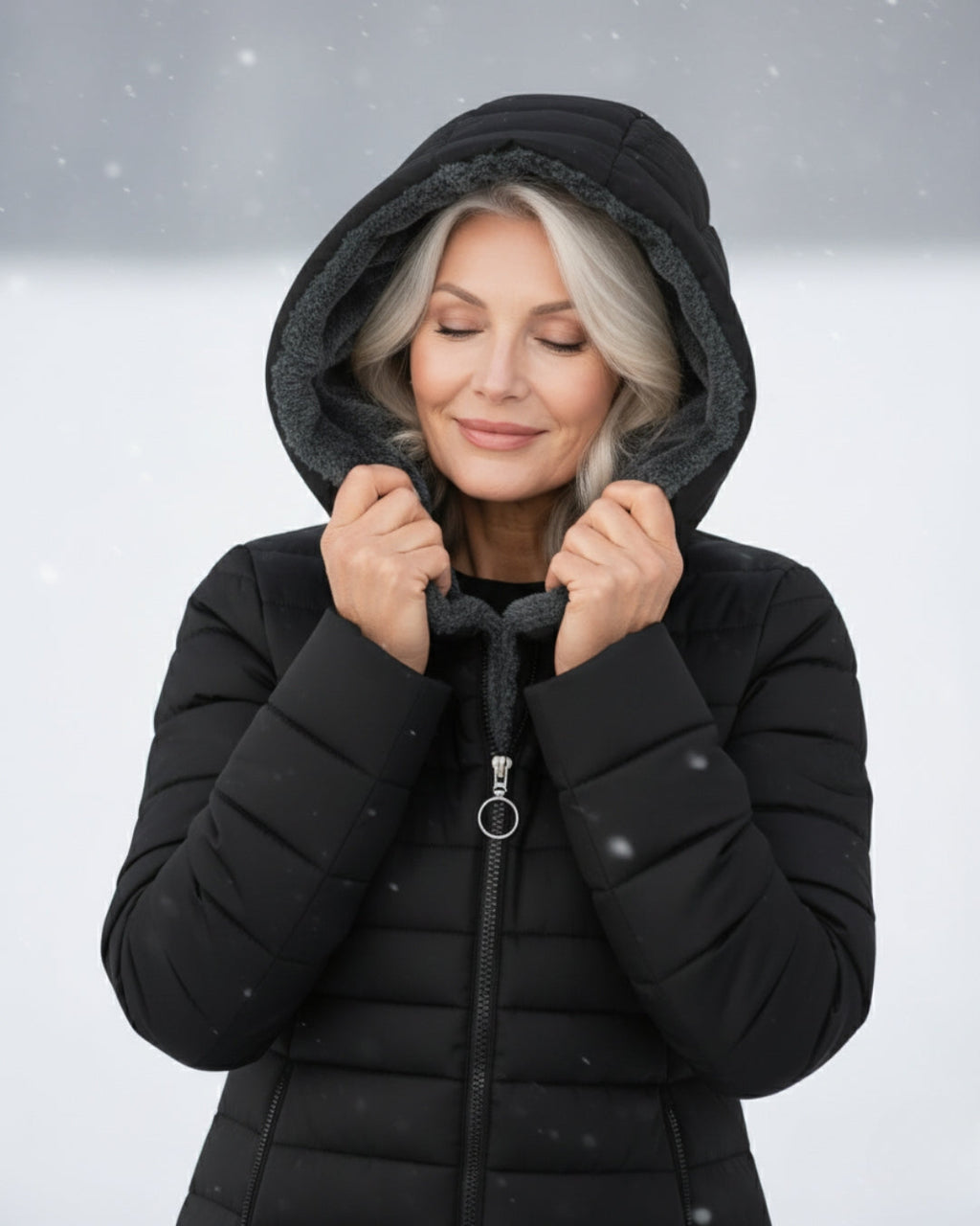 Abrigo acolchado con forro polar Lidia Nova