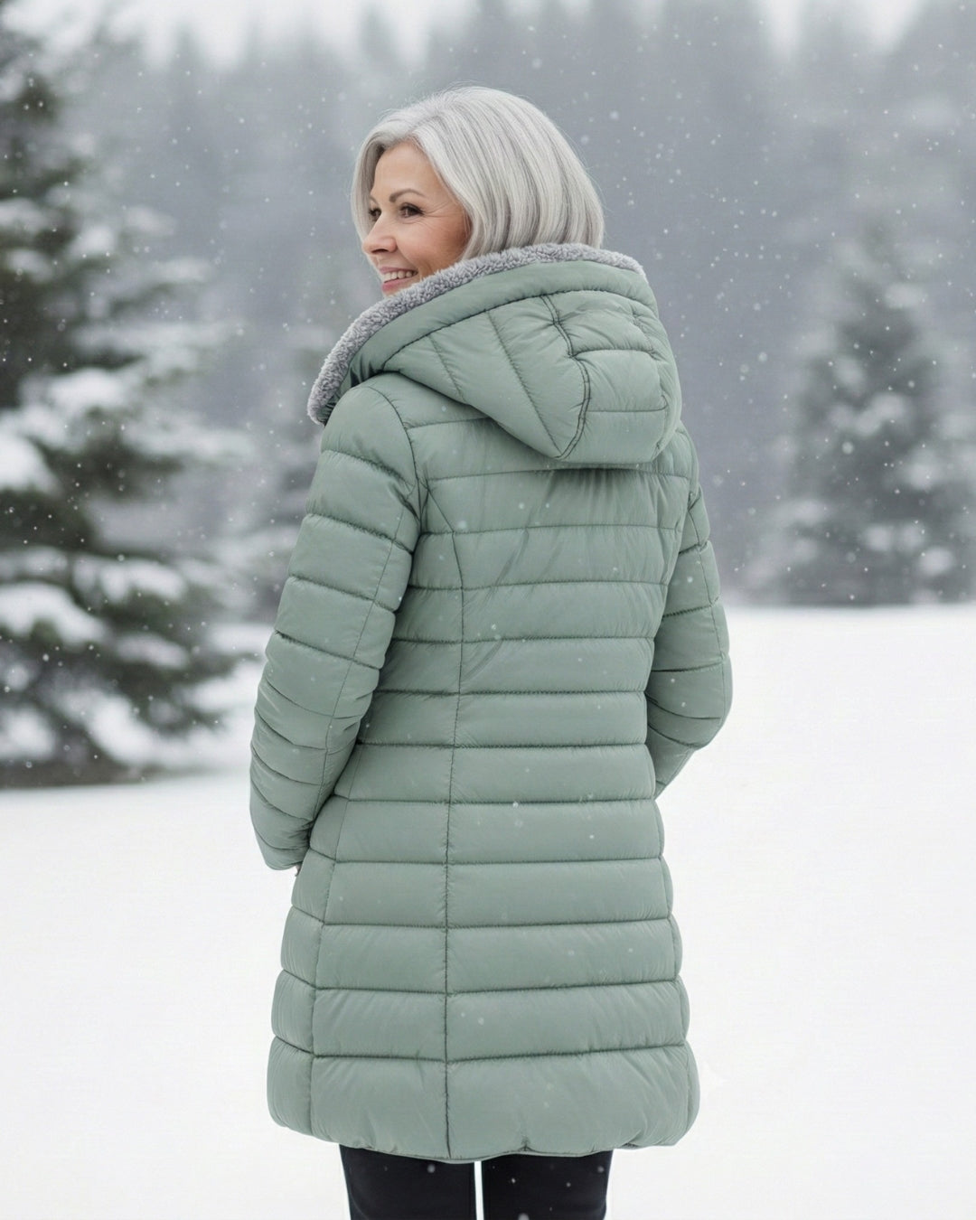 Abrigo acolchado con forro polar Lidia Nova