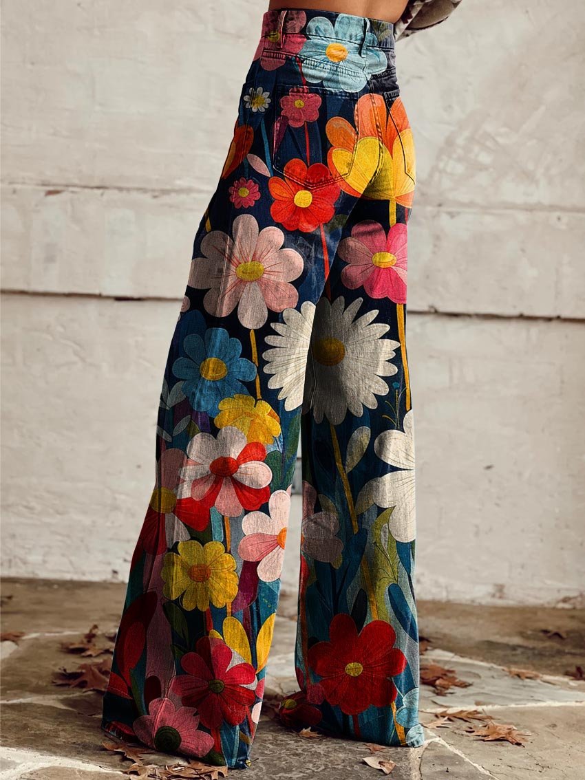 Brenna | Pantalon fluide à imprimé floral