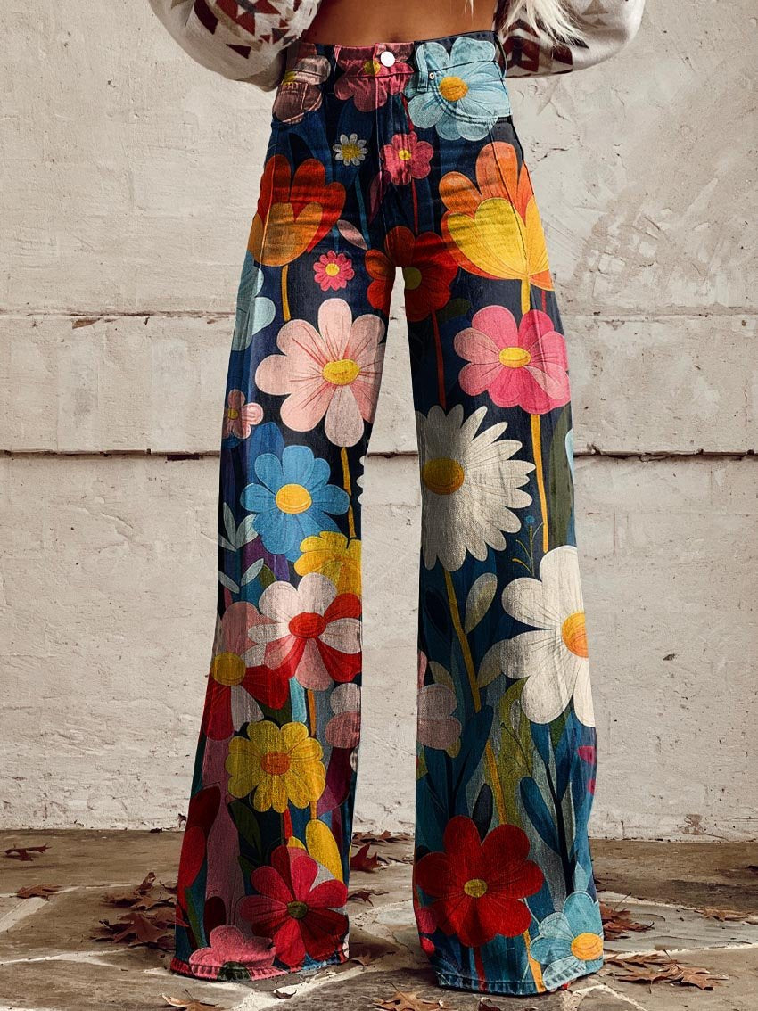 Brenna | Pantalon fluide à imprimé floral