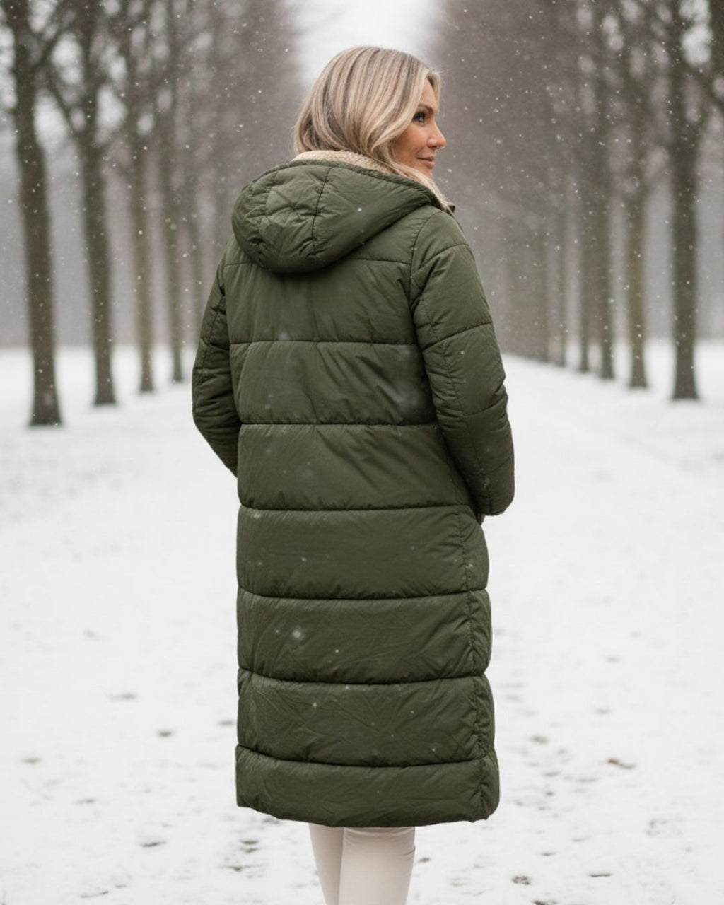 Mia | Long Sherpa-Lined Puffer Coat Stilfullt