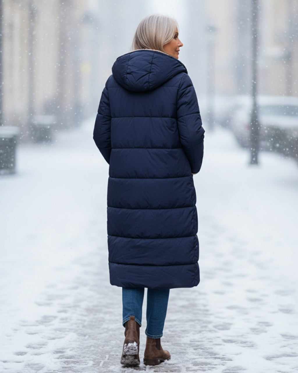 Mia | Long Sherpa-Lined Puffer Coat Stilfullt