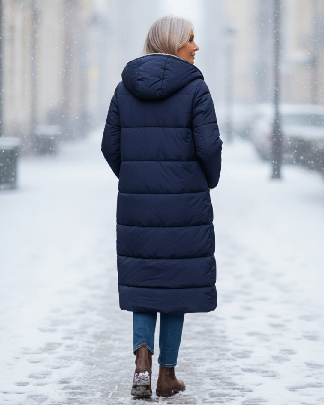 Mia | Long Sherpa-Lined Puffer Coat Stilfullt