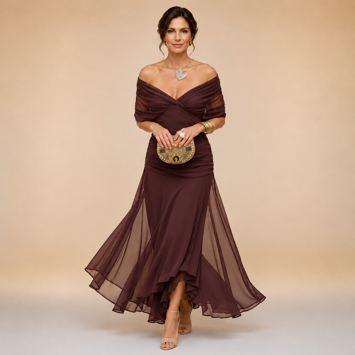 Mikaela | V-Neck Wrap Maxi Dress Maggie & Claire Melbourne